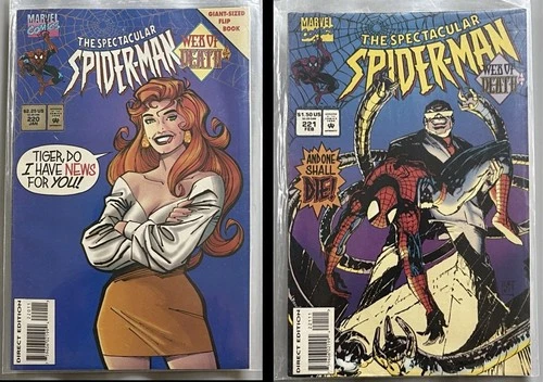 Spectacular Spider-Man 220 & 221 (Web Of Death Pt 2 & 4) CLONE SAGA