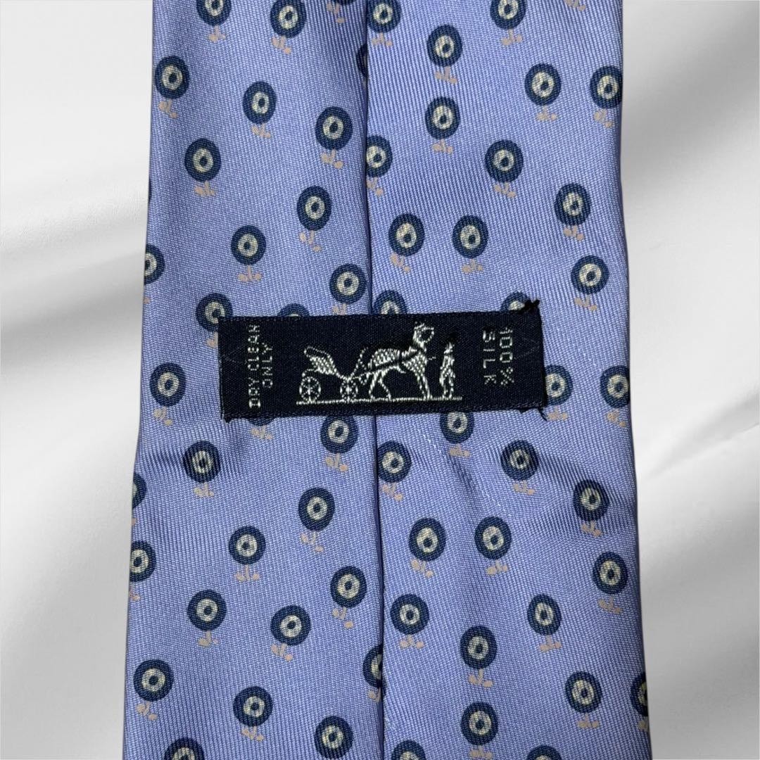 Superb Condition HERMES Allover Pattern Dot Flora… - image 6