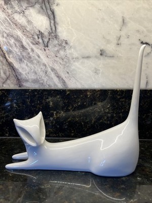 Cat Porcelain By Jaroslav Jezek Royal Dux Cat Czechoslovakia