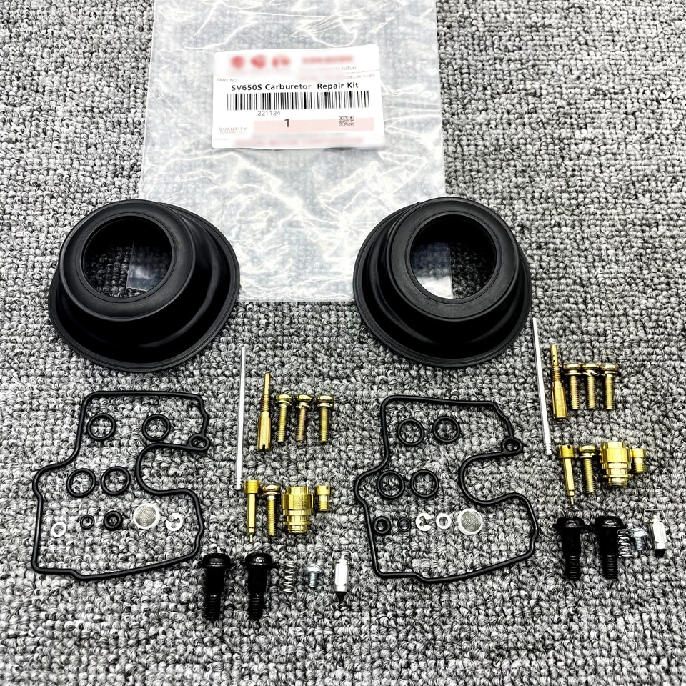 For SUZUKI SV650 SV650S SV 99-02 Carburetor Gaskets Jet carb Rebuild Repair Kit - Image 2 of 4