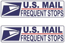 Car Magnets Postal, Heavy Duty Reflective Mail Delivery Driver Ma Color: White