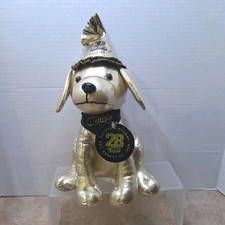 Raising Canes Plush Dog Gold Limited Edition 28th Golden Birthday With Tag