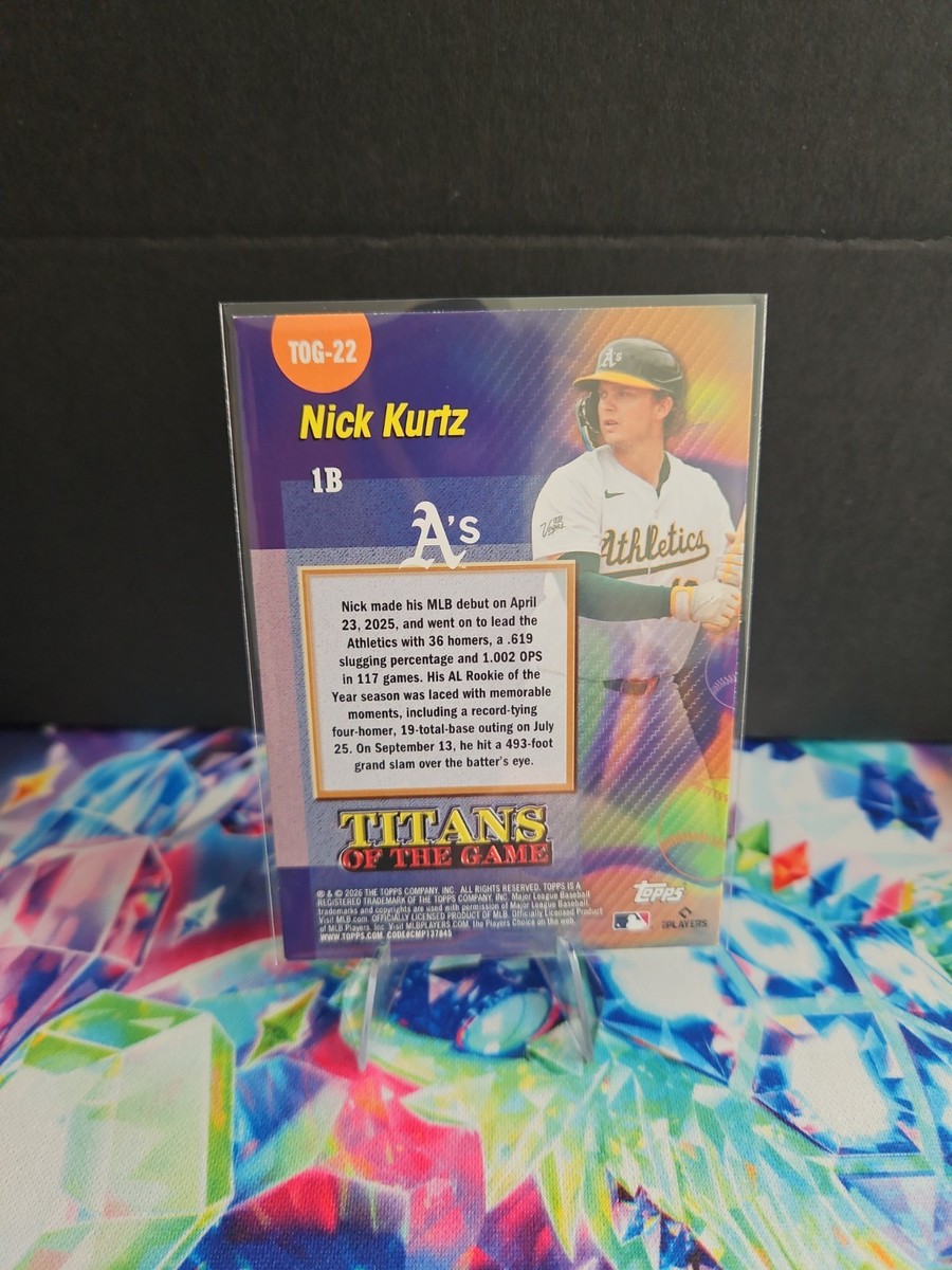 2026 Topps Series 2 Nick Kurtz Titans Of The Game | eBay