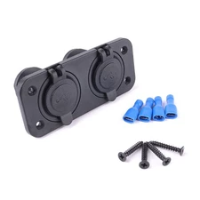 Fast Charging Four USB For Car Charger Motorcycle Camper Charger Socket Adapter