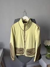 Frauenschuh Damen Fleecejacke Full Zip Gelb Outdoor Ski Größe M