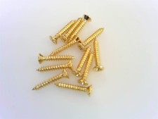 True Custom Shop  1/2" Gold Short Humbucker Mounting Ring Screws for Gibson