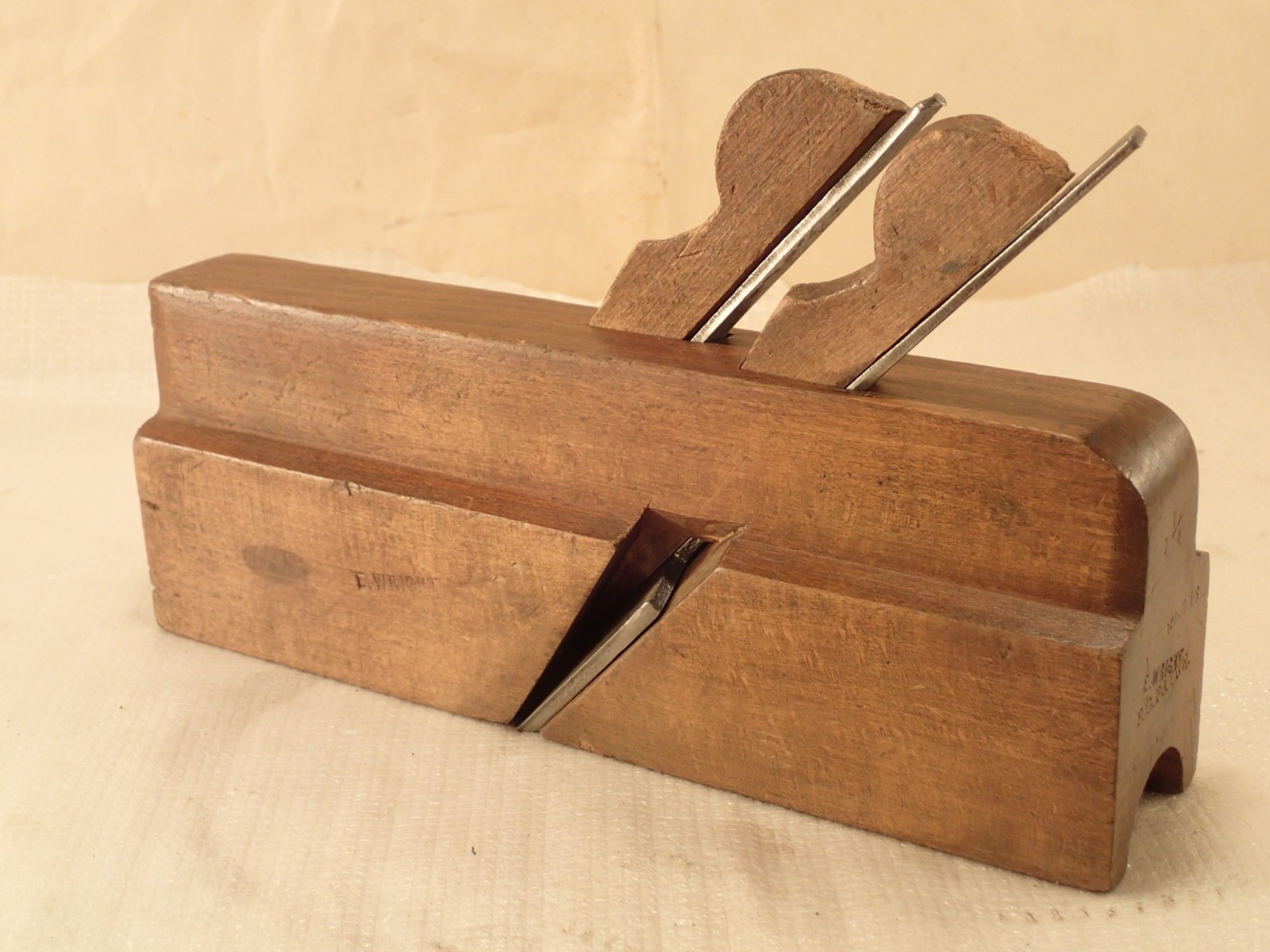 Antique OWASCO TOOL CO. (AUBURN) No. 318 Two-Iron 1.25" Nosing Molding Plane