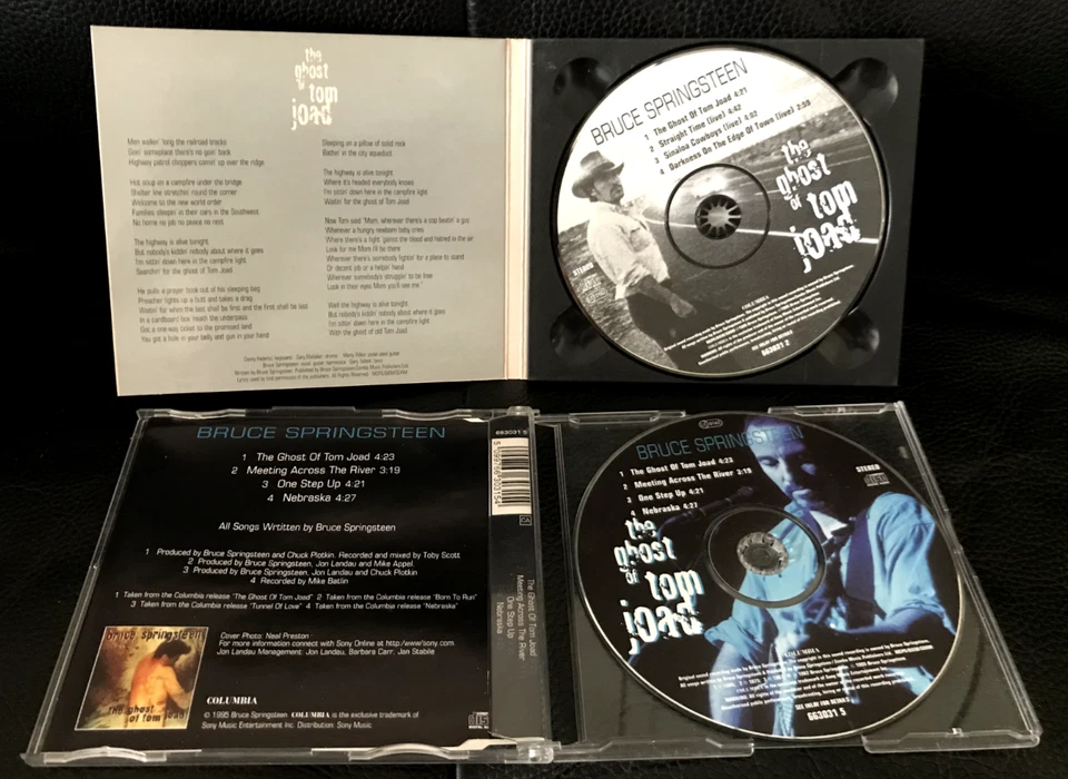 Bruce Springsteen 2 PIC-DISC CD 1995 SINGLE SET  The Ghost Of Tom Joad 8 TRACKS - Image 2 of 4