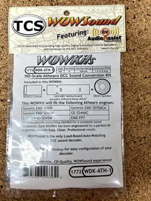 TCS WOW Sound WDK-ATH-1 DCC/Sound kit
