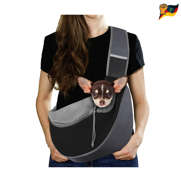 Hundetragetasche Hundetasche Tragetasche Haustier M Dunkelgrau Schwarz 80 Cm-image