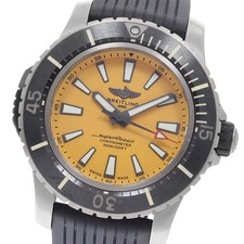Orologio Uomo Automatico BREITLING Super Ocean E17369 Quadrante Giallo_978533