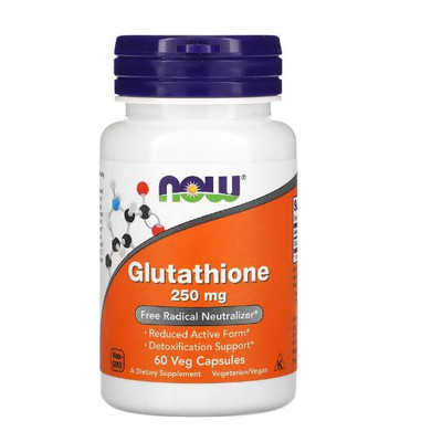 Now Foods Glutathion, 250 mg, 60 vegetarische Kapseln
