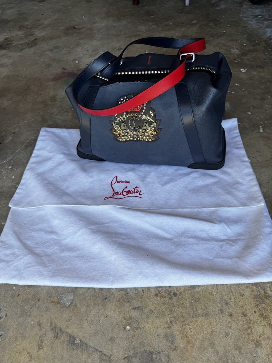 美品✨Christian Louboutin BAG DAMON ボストンバッグ Christian Louboutin BAGDAMON Bag Damon Emblem Decorated Leather