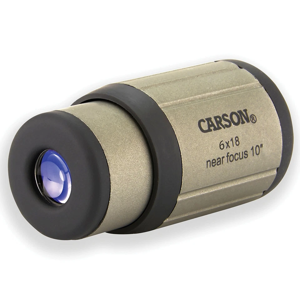 CARSON® CloseUp™ 6x 18 mm Pocket Monocular with Carabiner Clip - Image 3 of 4