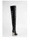 VICTORIA BECKHAM Black Made In Italy Patent Leather Over The Knee Boots — photo 5