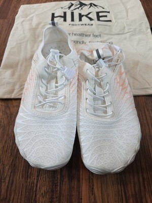 *NEW Hike Footwear Barefoot  Shoes Lightweight White w/ Peach Trim 36, Women's 6