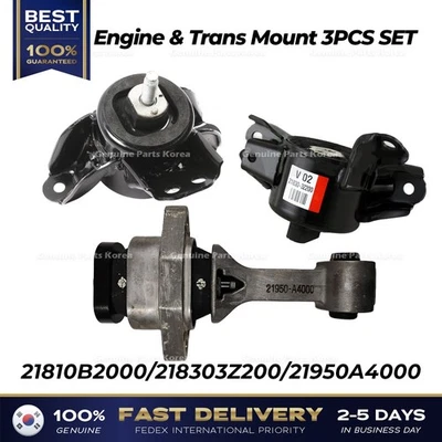 ⭐Genuine⭐ Engine & Trans Mount 3PCS SET for Kia Soul - Image 1 of 4