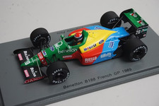 Spark Benetton F1 B188 N 20 French Gp 1989 E.pirro 1:43 S5206