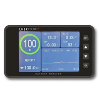 LNEX VA9910 500A Battery Monitor with Shunt 3.5" Screen 16ft Cable Black