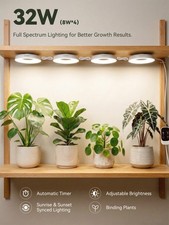 32W Smart Grow Light Full Spectrum LED with App Control Timer for Indoor Plants
