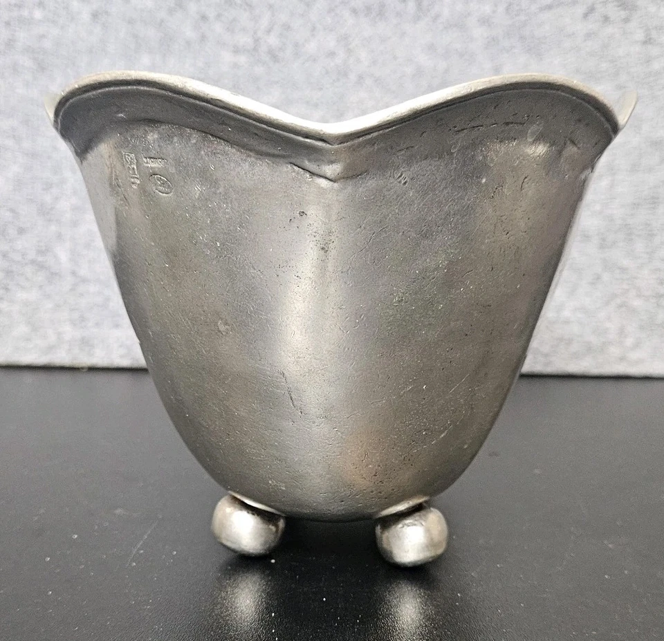 Arte Italica винтажная оловянная зубчатая чаша в горшке классическая - Изображение 3 из 4