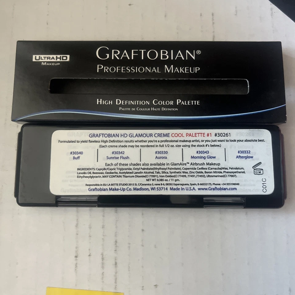 Graftobian HD Glamour Creme Foundation Palette Cool #1 - Image 3 of 3