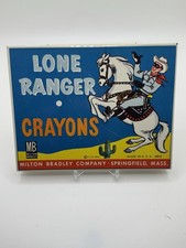 The Lone Ranger Crayons Box 1950s Memorabilia Milton Bradley