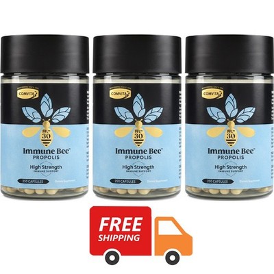 Comvita Propolis PFL30 Extra Strength Capsules   3 Pack (250 Each) | 750 caps