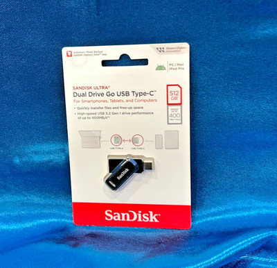 SanDisk 512GB Ultra Dual Drive Go USB Type-C Flash Drive - SDDDC3-512G-A46