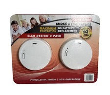 First Alert Smoke  Fire Alarms - Slim Design 2 Pack