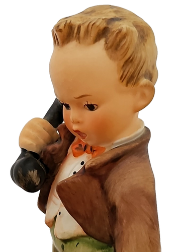 De colección. Figura Hummel "HELLO" 6" de alto niño en teléfono antiguo con Alemania - Imagen 17 de 19