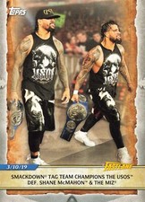 2020 WrestleMania #90 Tag Team Champions The Usos Def. Shane McMahon & The Miz