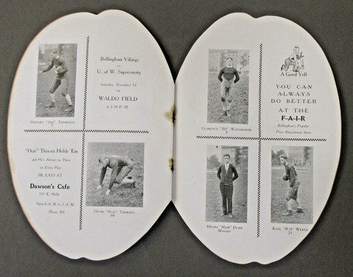 1927 BELLINGHAM NORMAL Western Wash. v ELLENSBURG NORM. Central football program - 第 7/9 張圖片