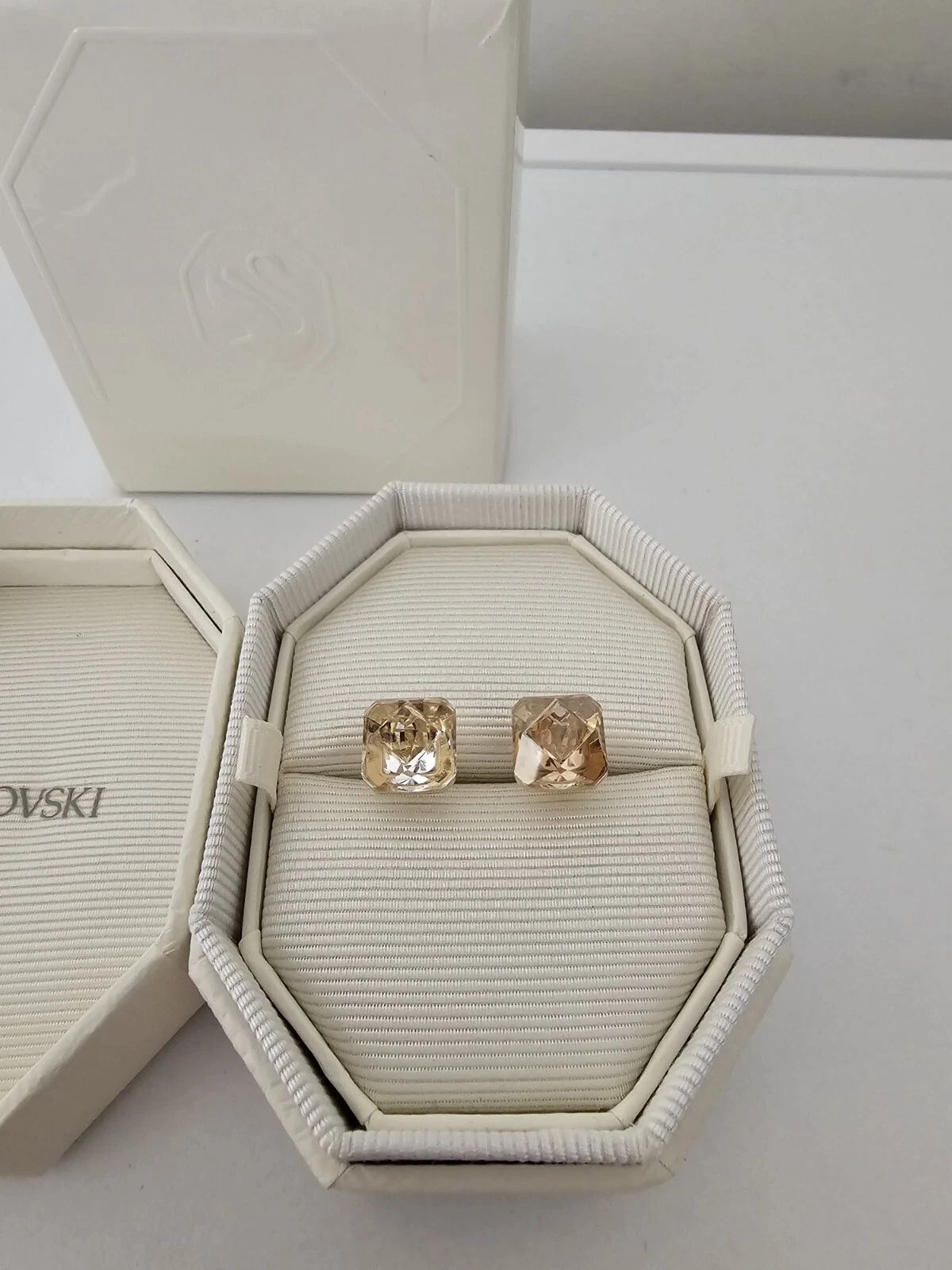 Misura 60 Anello aperto in ortice Swarovski tono oro