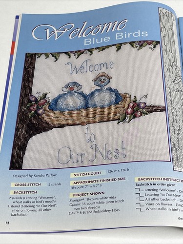 Cross Stitcher August 2002 Magazine 17 Charts Patterns Firemans Prayer Autumn - Picture 6 of 16
