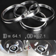 For Honda Acura 5x114.3 67.1mm Wheel To 64.1mm Hub Centric Rim Spacer Ring X4