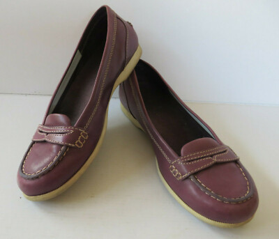 TIMBERLAND  chice Ballerinas Gr. 38 lila Leder Mädchen Schuhe Halbschuhe Slipper