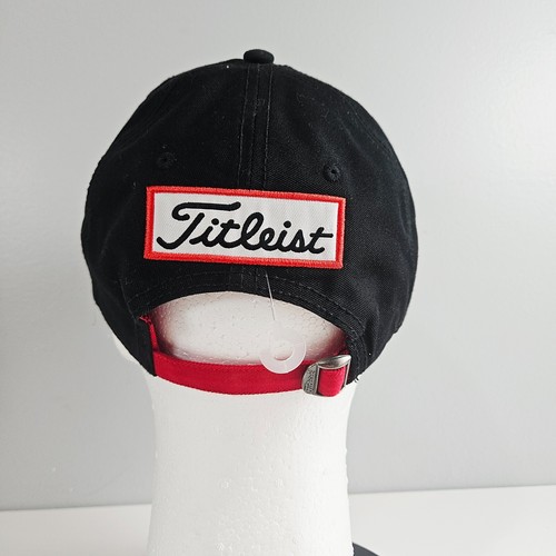 Gorra de golf Titleist Pro V1 Tour FJ correa trasera ajustable blanca y negra nueva con etiquetas - Imagen 4 de 5