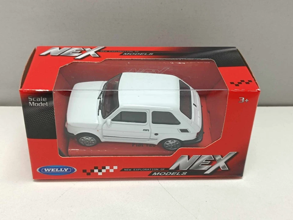 Fiat 126 - 1980 Bianco White Welly Nex 1:43 Modellino Auto Nuovo - Immagine 2 di 4