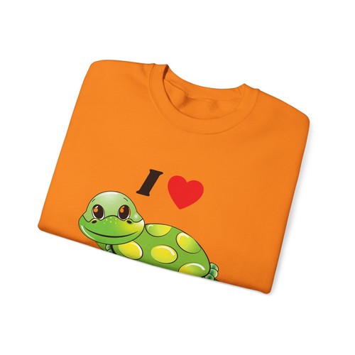 I Love Turtles Unisex Heavy Blend Crewneck Sweatshirt (Front Print) - Picture 20 of 45