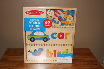 melissa and doug first words wooden spelling boards