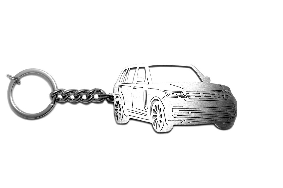 Stainless Steel Keychain 3D Car Body Key Ring fit Range Rover V 2022 ...