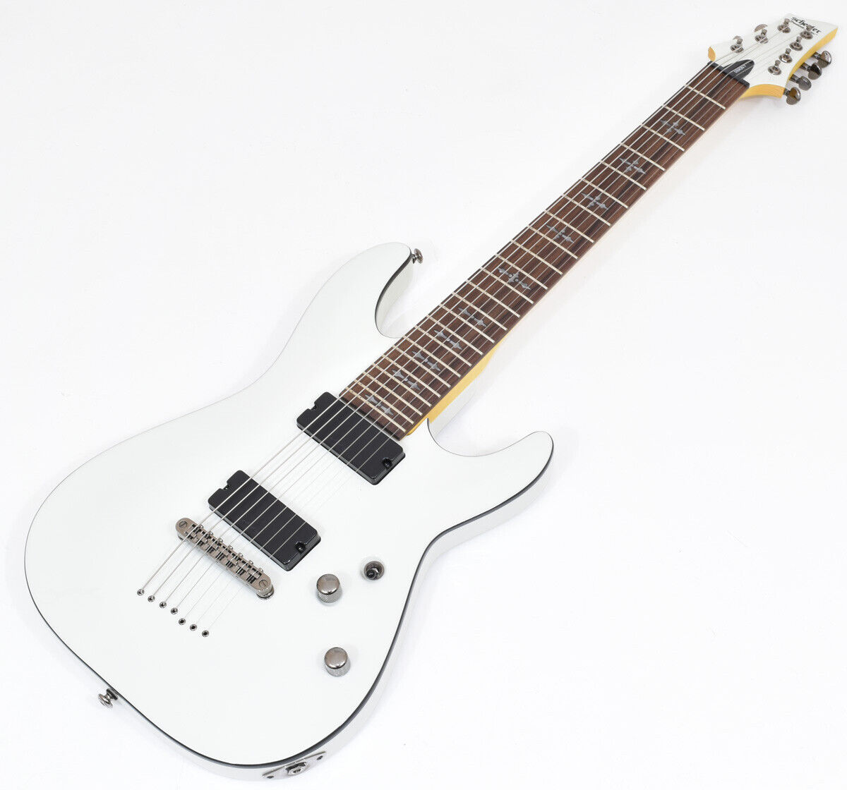Schecter Demon-7 Electric Guitar Vintage White B-Stock 1255 Schecter Demon-7 Electric Guitar Vintage White B-Stock 1255