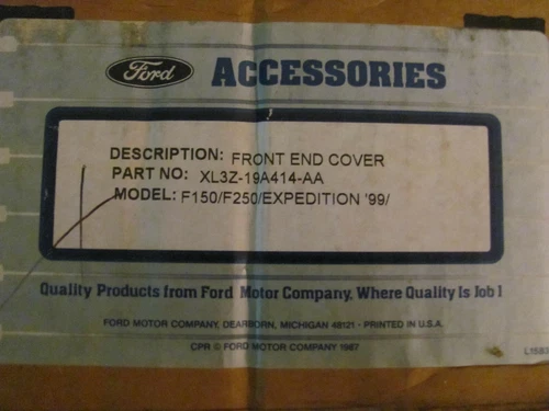 NOS Ford XL3Z-19A414-AA 2004 F150 F250 Expedition Front End Cover Black