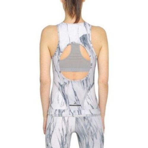 Stella Adidas Marble Cut Out Running Tank Top - image 1