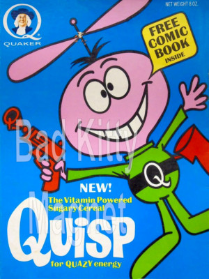 1965 Quaker Oats Quisp Cereal Box High Quality Metal Fridge Magnet 3x4 7553