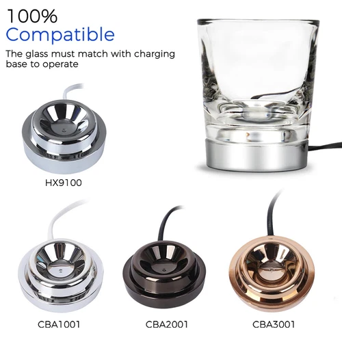 New Charger Glass Cup for Philips Sonicare Diamondclean Electric Toothbrush - Picture 6 of 8