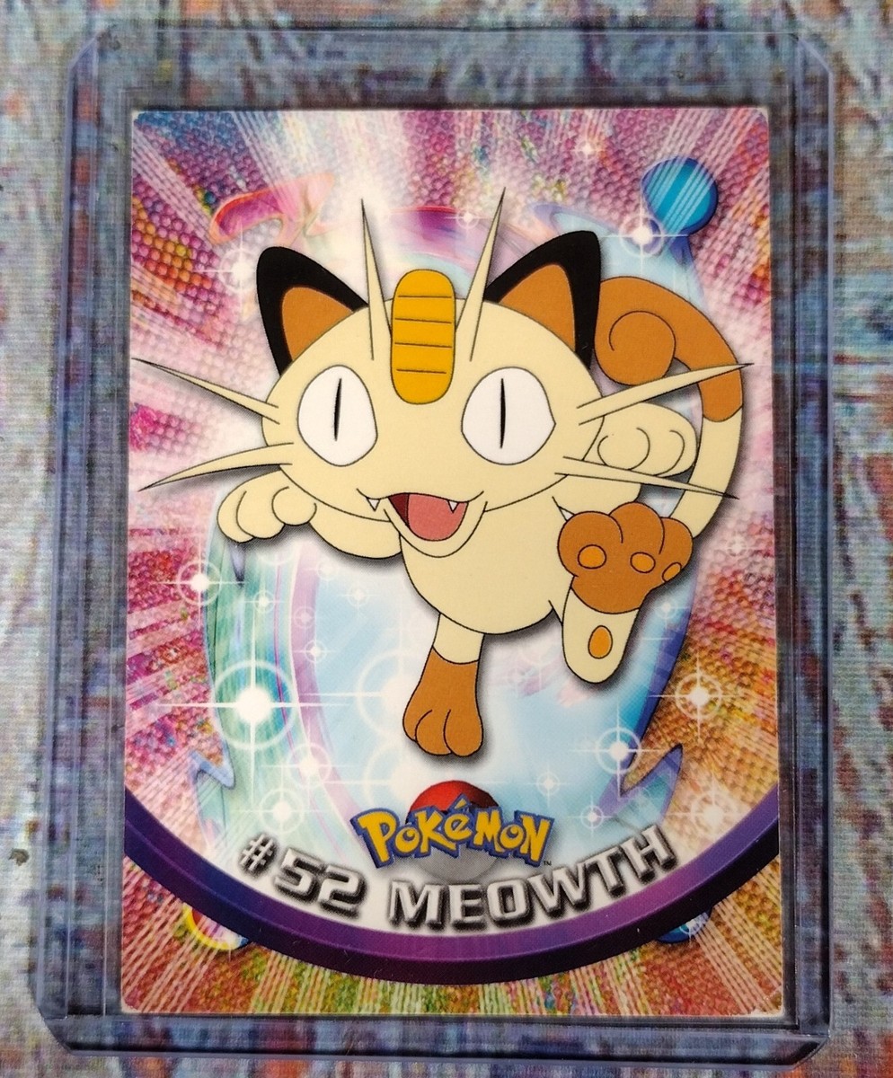 Topps Pokemon Card #52 MEOWTH TV Animation Edition 1998 | eBay