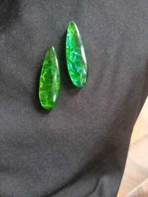''Green Doublet Opal Stones,Ideal for Jewelry Making, High-Quality, and Eye-Catch