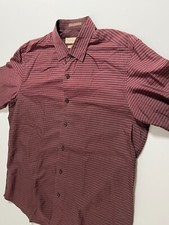 Tommy Bahama Shirt Island Modern Fit Silk Blend Long Sleeve Men's size Large